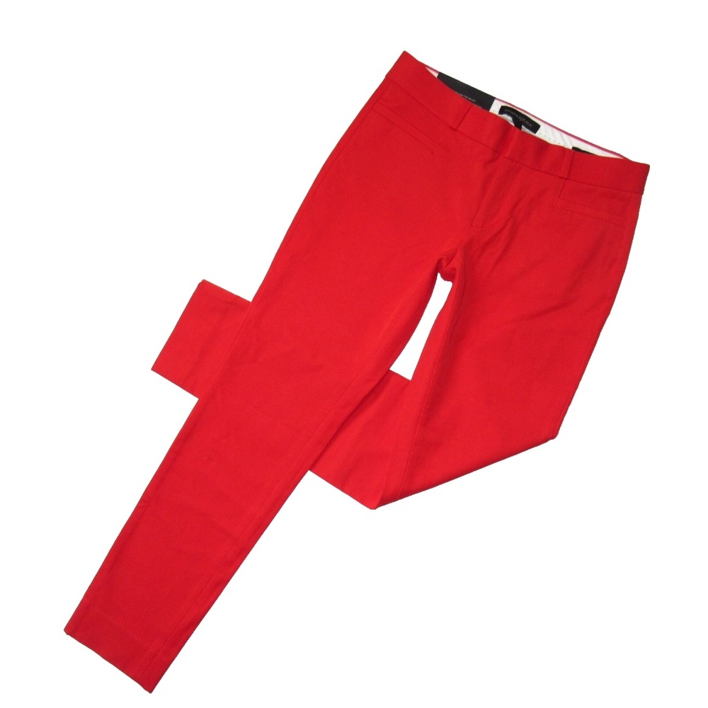 Red Vibrant Banana Republic SLOAN Straight Leg Pants Size 6